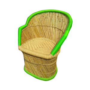 Wholesale Solid Bamboo Wood Comfortable Backrest Relaxing Wicker Armchair for Living Room Indoor Outdoor <b>Garden</b> LoungeChair - Product Image 4