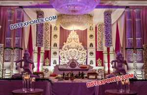 Royal Ganeshaธีมเวทีแต่งงานชุดตกแต่งเวทีงานแต่งงานล่าสุดสำหรับการขายผู้ผลิตเวทีแต่งงานอินเดีย - Product Image 3