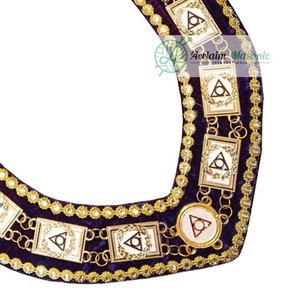 Oes Eastern Star Collars Colliers maçonniques de haute qualité Ladies LOCOP Chain Collar Circle of perfection - Product Image 4