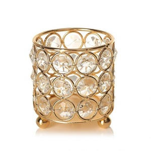 ชุดเชิงเทียนคริสตัล3ชิ้นที่สวยงามทำด้วยมือสำหรับงานแต่งงาน - Product Image 5