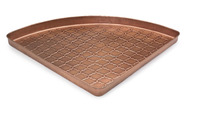 Concepteur de cuivre avec plateau de coffre d'angle de finition antique en gros