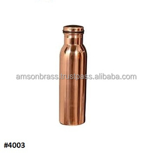 Cobre Bueno para la salud Botella de agua Ayurvédica Botellas de cobre impresas hechas a mano botella de agua de cobre - Product Image 2