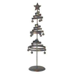 Árbol de Navidad Espiral Metálico Chaman India, Decoración Navideña de Mesa - Product Image 1