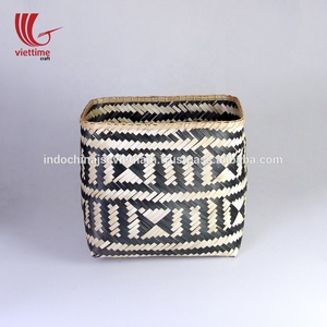 ขายร้อนไม้ไผ่ตะกร้าเก็บทำในเวียดนาม,ทอผ้าตะกร้าไม้ไผ่ - Product Image 2