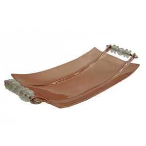 Bandeja de Servicio de Hierro Repujado de Nuevo Diseño, Hecha a Mano con Latón Duradero para una Decoración Elegante del Hogar - Product Image 3