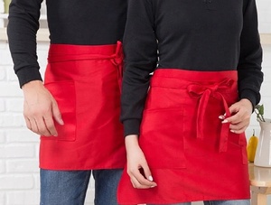 Delantales de cintura para camareras, uniformes de cocina tipo babero en lona y tela de poliéster para chefs y salones - Product Image 3