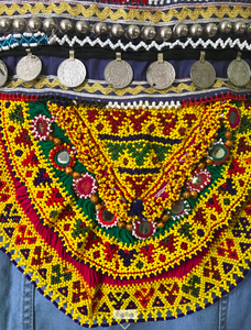 Parches banjara Vintage bordados a mano chaquetas de Jeans embellecidas - Product Image 2
