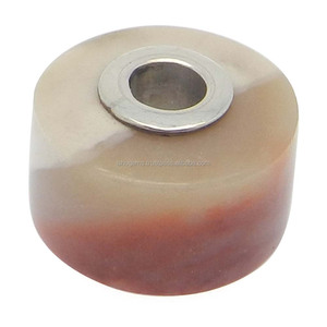 Mookaite Jaspe Pierres Lâches 14x8x3.5mm Perles Plates Rondes à Noyau d'Argent 15.85 Carats - Product Image 3
