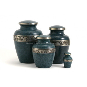 Ensemble d'urne de crémation en Bronze, fournitures de funérailles, cuivworld inde - Product Image 4