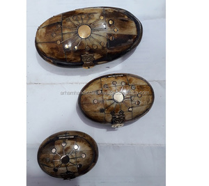 Ấn Độ sang trọng handmade xương Inlay hộp đồ trang sức tùy chỉnh xương Inlay đồ trang sức & hộp trang trí chất lượng tốt nhất từ Ấn Độ - Product Image 6