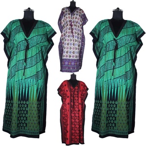 Women Long <b>Kaftan</b>/Abaya Dubai Hand Block Printed <b>Kaftan</b> Handmade Indian Caftan Abaya <b>Kaftan</b> Caftan Arab Jalabiya Dubai Fashion - Product Image 2