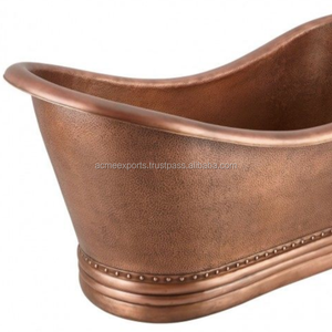 ยืนฟรีทองแดงอ่างอาบน้ำในมือโบราณทำทองแดงอ่างอาบน้ำที่มี100% ทองแดงบริสุทธิ์อ่างอาบน้ำ - Product Image 2