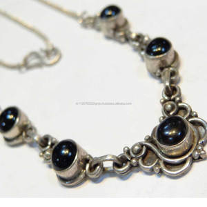 Collar de Piedras Preciosas de Ónix de Diseño Único, Joyería Hecha a Mano, Plata de Ley 925, Precio al por Mayor - Product Image 1