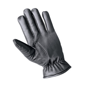 Gants en cuir noir véritable pour hommes Hiver Confortable Doublés en laine pour la vie quotidienne Cyclisme Extérieur Utilisation décontractée du Pakistan - Product Image 6