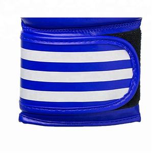 Gran oferta profesional negro rojo azul cuero de vaca guantes de boxeo empuñaduras de mano para cierre logotipo personalizado-paquistaní personalizado - Product Image 6