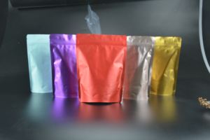 ที่มีสีสันฟอยล์ว่างเปล่า Ziplock ถุงตรงสำหรับถุงกาแฟ - Product Image 4
