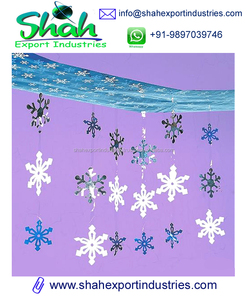Fantasia Design in metallo natale <span class=keywords><strong>fiocco</strong></span> <span class=keywords><strong>di</strong></span> <span class=keywords><strong>neve</strong></span> decorazioni appese Multi colore Glitter <span class=keywords><strong>fiocco</strong></span> <span class=keywords><strong>di</strong></span> <span class=keywords><strong>neve</strong></span> decorazioni per la casa ornamenti - Product Image 2
