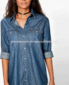 เสื้อเบลาส์ปักลายสำหรับผู้หญิงเสื้อมีกระดุมขนาดใหญ่พิเศษดีไซน์แฟชั่นใหม่ - Product Image 3