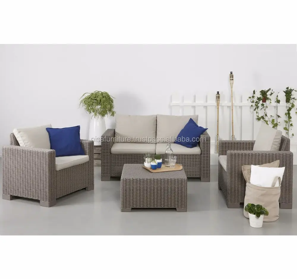 Bali Rattan Resin Wicker Material Indoor Outdoor Furniture Sofa set