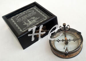 Spencor & Co. Boussole en laiton London 1905 avec loupe Boussole de lecteur de carte en métal dans une boîte en bois Calvin Handicraft - Product Image 2