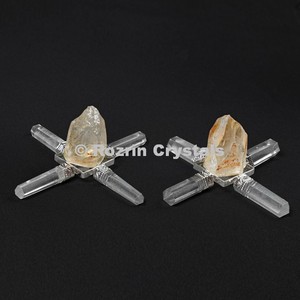 Artículo de Sanación Metafísica |   Generador de energía curativa de ágata de piedra preciosa natural grabada para decoración del hogar y Feng Shui - Product Image 1