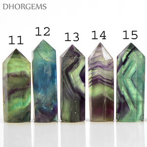 ธรรมชาติ Fluorite คริสตัลควอตซ์จุดสำหรับ Healing Rainbow Fluorite จุด Healing Wands Fluorite คริสตัลอัญมณีดินสอ - Product Image 6