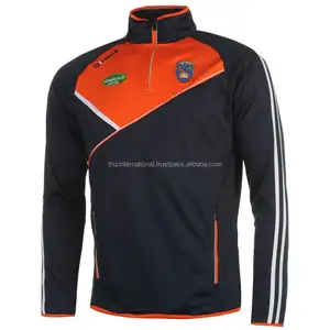 Uniforme demi-fermeture éclair, hauts GAA guérison 1/4 PK THIZ internationale, toutes les couleurs sont disponibles