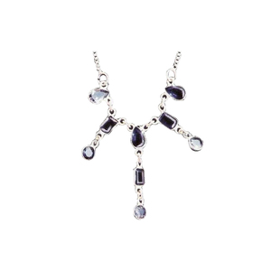 Último collar de diseño antiguo para plata de ley 925 unisex con piedra de topacio joyería de cadena única - Product Image 1