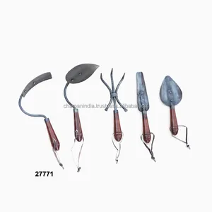 Hand Forged Garden Tool Set of 5 Pcs