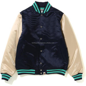 Chaqueta universitaria de alta calidad para hombre, Mangas de cuero de chenilla bordadas, chaqueta universitaria de béisbol personalizada Letterman, fabricante OEM - Product Image 6