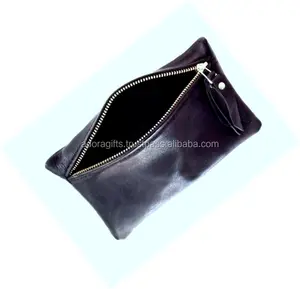 Bolsa pequeña para cosméticos, portátil, con cremallera, Color negro - Product Image 1