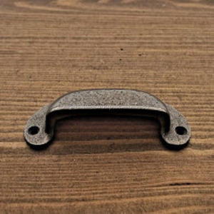 Venta al por mayor de fábrica: Tiradores y pomos de hierro fundido victoriano negro para armarios de cocina, tiradores para cajones y tiradores para marcos de ventanas. - Product Image 6