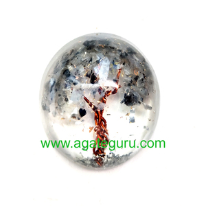 Pendentif arbre de vie en pierre de lune arc-en-ciel fabriqué à la main à partir de pierres précieuses de qualité supérieure - Product Image 1