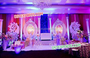 Wedding <b>Backdrop</b> Panel Event <b>Backdrop</b> Modern Style Fiber Oval <b>Frame</b> Panels - Product Image 6