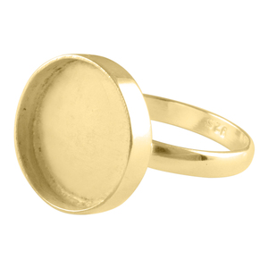 Bague en argent sterling plaqué or, sertie d'un ovale, style classique, cadeau de mariage, fiançailles, fête, anniversaire, unisexe - Product Image 6