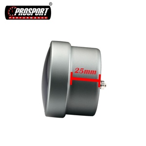 สำหรับ prosport 52มม. อะนาล็อกแรงดันน้ำมันเชื้อเพลิงสำหรับมิเตอร์อัตโนมัติเลนส์ใสสีเหลืองอำพันหน้าจอ LED เตือนจุดสูงสุดบาร์/PSI สภาพใหม่ - Product Image 2