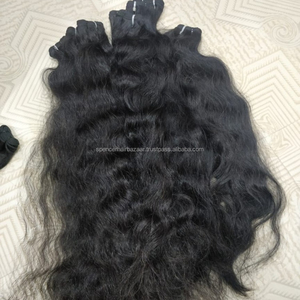 Magnifiques trames de cheveux indiens bouclés Remy Machine cheveux humains de haute qualité - Product Image 1