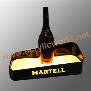 Comptoir d'exposition de vin de bureau/présentoir de liqueur/comptoir de POP présentoir de bouteilles en acrylique support de vin LED - Product Image 5