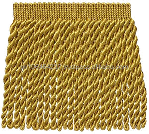 OEM Service Design High Good Quality Knot 100% Cotton Accessories Gilt Fringe Tassel Fringe - Product Image 4