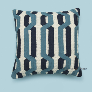 <b>Indian</b> Handmade Custom Pillow Case Cover, Wholesale Decorative Hand Embroidered Designer Pillow <b>Cushion</b> Cover - Product Image 4