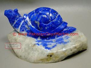 Figuras de lapislázuli con gemas naturales, escultura de pescado, lapislázuli, figuras de animales, figuritas y pájaros artesanales, hechas a mano - Product Image 5