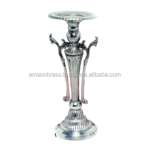 Polished Metal <b>Candle</b> Holder Pillar <b>Candle</b> Stand - Product Image 6