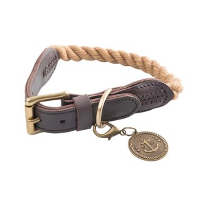 Collier de chien en corde de coton personnalisé de luxe motif solide avec décoration en dentelle élégante pour une formation efficace des chiens et des chats - Product Image 2