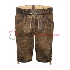 Women's Plus Size Anti-Wrinkle Austrian Lederhosen Set Oktoberfest Embroidered <b>Suspender</b> Shorts with Breathable Feature - Product Image 1