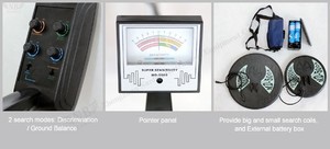 Máquina de detecção de rei do ouro detector de metais subterrâneo para 3.5m de profundidade - Product Image 4