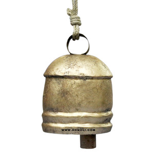 Campana de vaca de hierro india de forma cuadrada, campana de Metal decorativa al por mayor para decoración de hogar y jardín, artesanía rústica y colgante al aire libre - Product Image 6