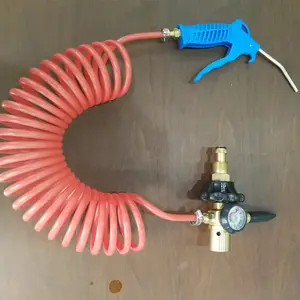 Manufacturer Ningbo Zhejiang brass balloon filler inflator regulators with gas filler hose