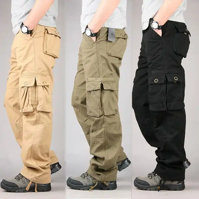 Source multi-purpose multi pocket cargo pants for men on m.