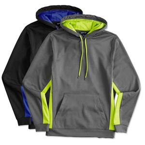 Sweat-shirts unisexes en molleton 100% coton pour l'hiver avec logos personnalisés imprimés à l'écran sur le devant, design bicolore - Product Image 4
