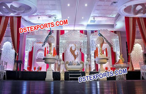 Boda India Carrys Paisley Stage Amazing Wedding Ceremony Fiber Stage Royal Wedding Event Stage DecorationUSA - Product Image 2